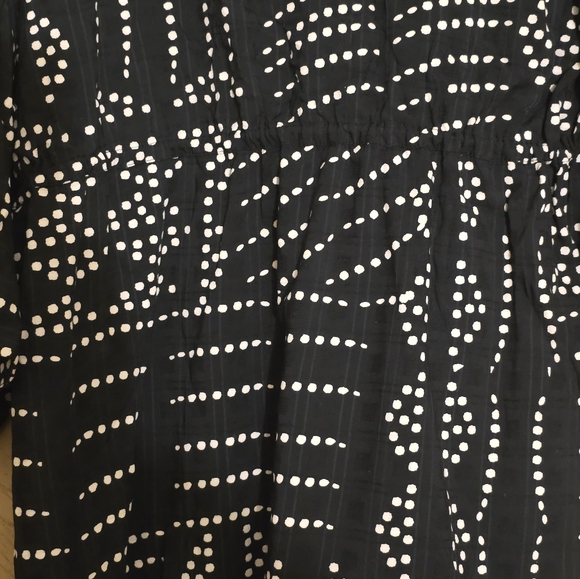 Zara Printed Mini Tunic Dress. Black and white polka dots. Size XXL. - Picture 13 of 16